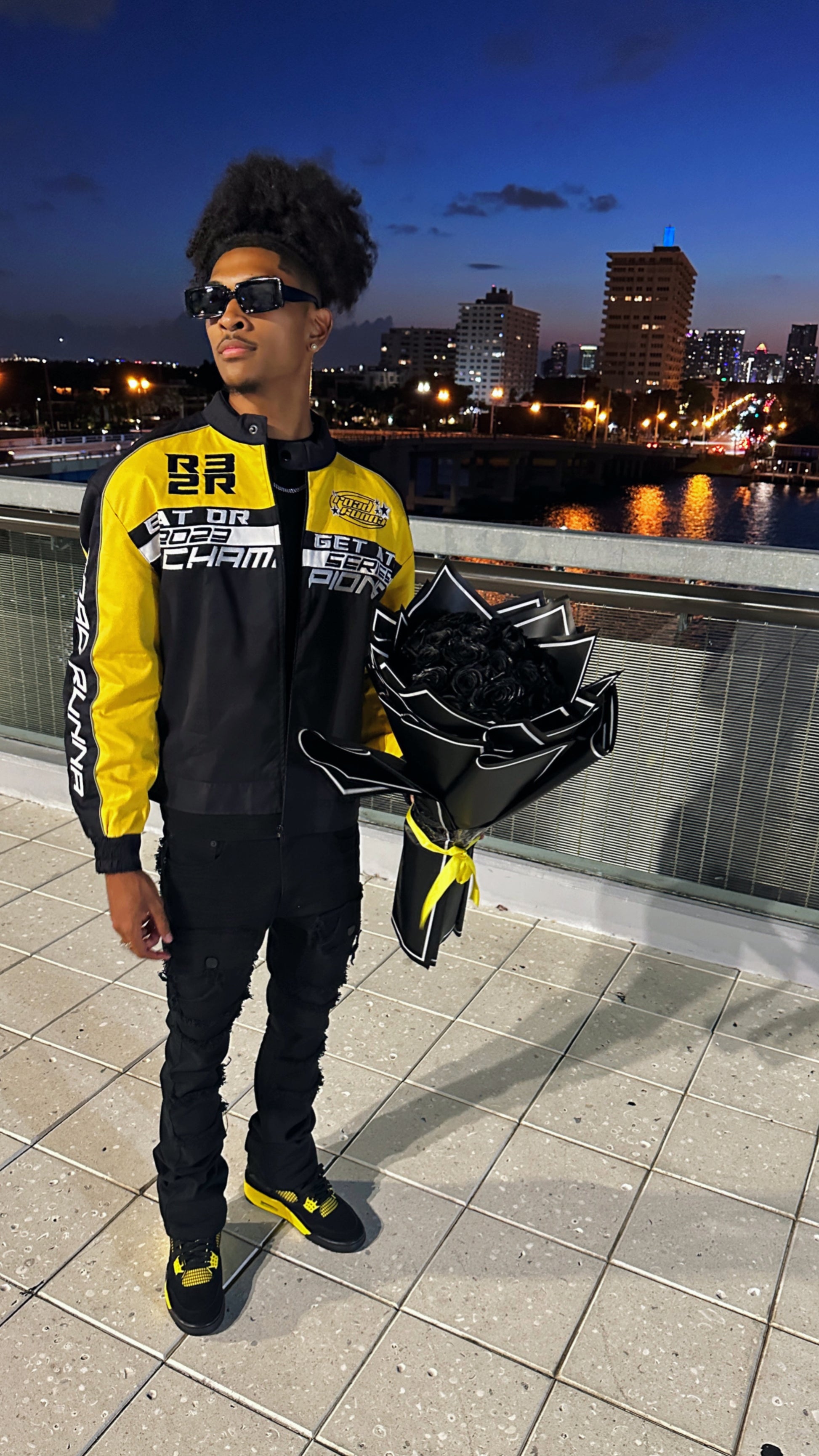 Moto Jacket (Yellow/Black) - ShopRoadRunna