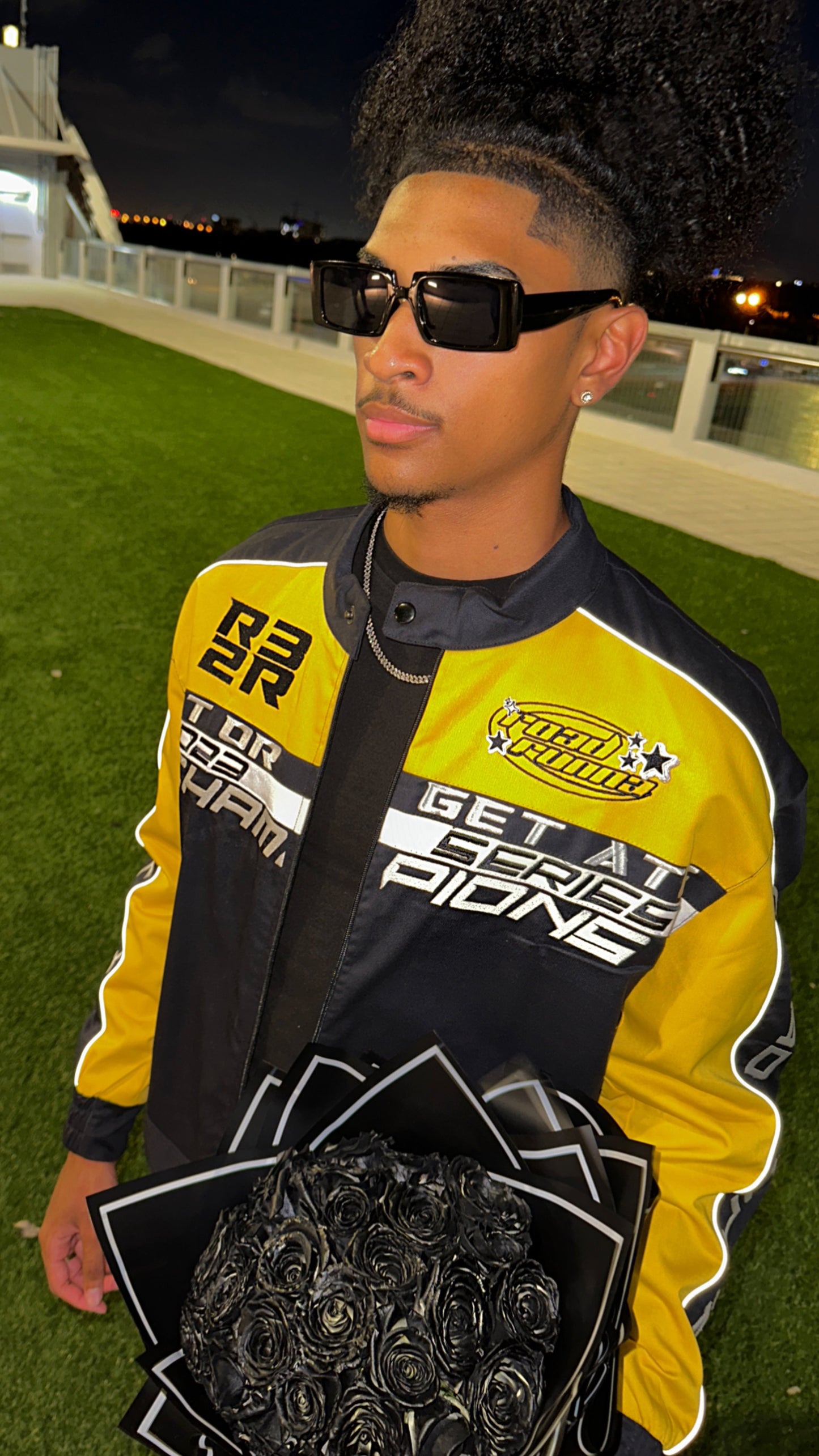 Moto Jacket (Yellow/Black) - ShopRoadRunna