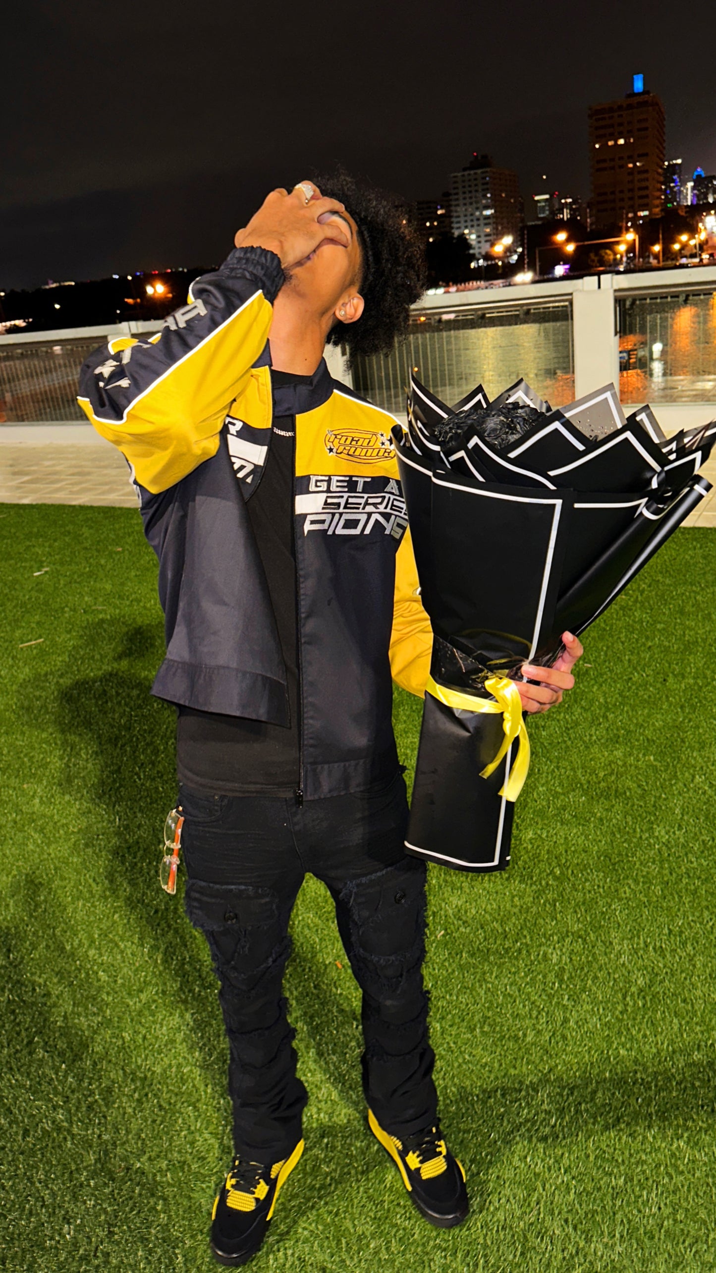 Moto Jacket (Yellow/Black) - ShopRoadRunna