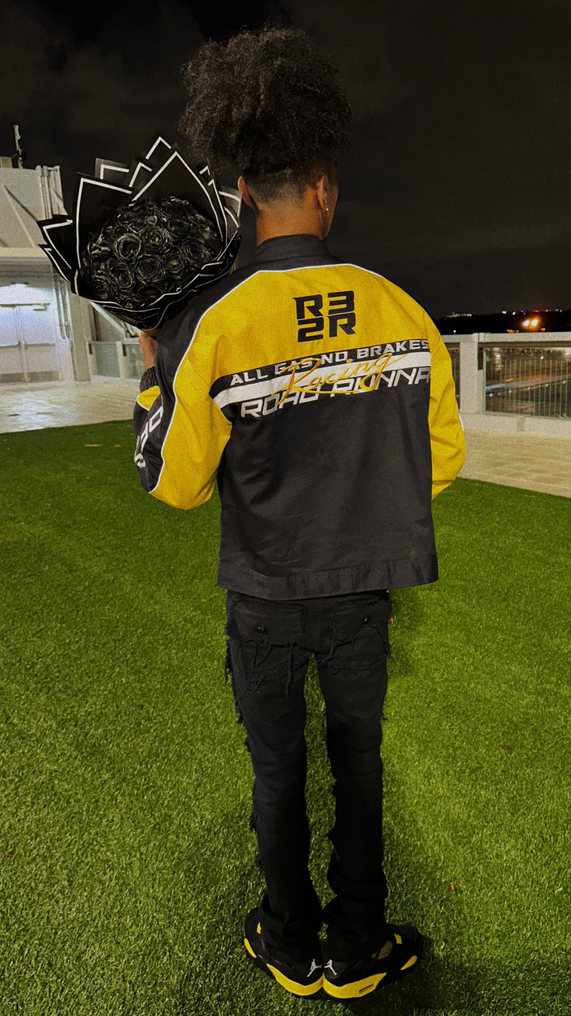 Moto Jacket (Yellow/Black) - ShopRoadRunna