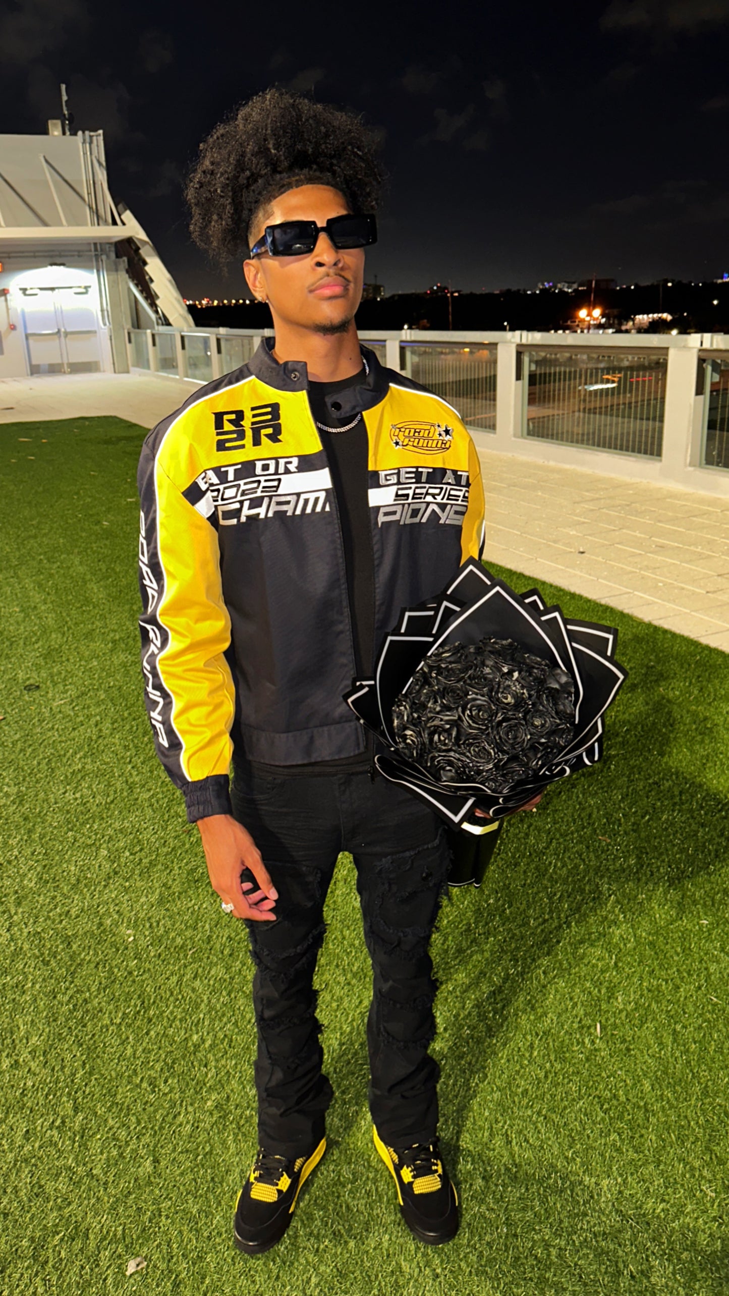 Moto Jacket (Yellow/Black) - ShopRoadRunna