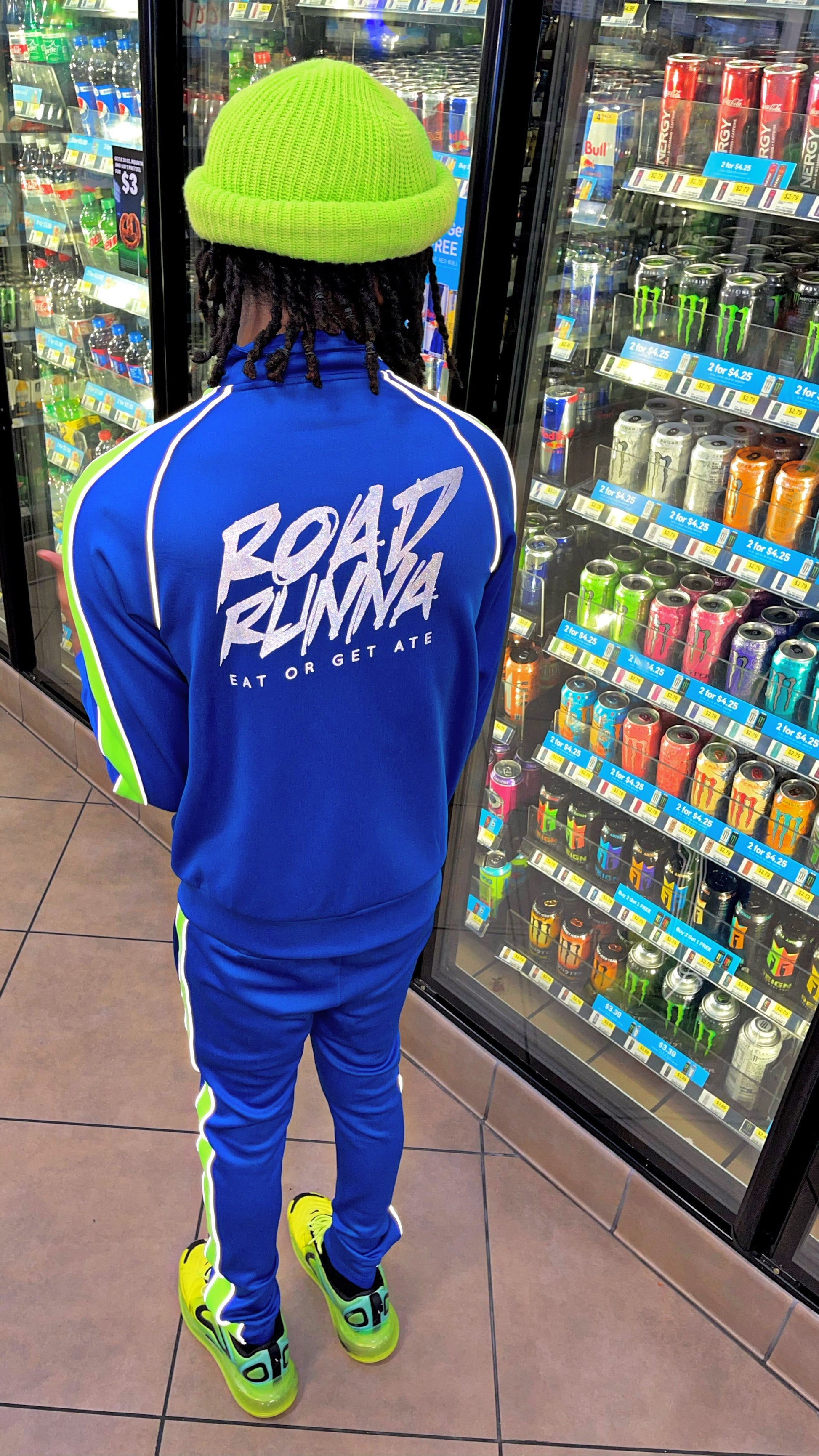 3M Alpha Set (Blue/Green) Tracksuit - ShopRoadRunna