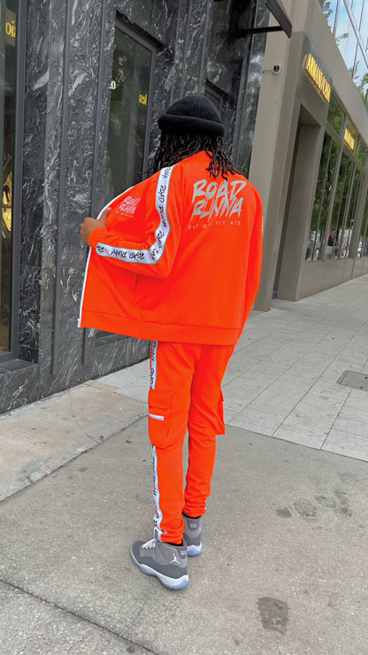 3M Alpha V2 Set (Orange/White) Tracksuit - ShopRoadRunna
